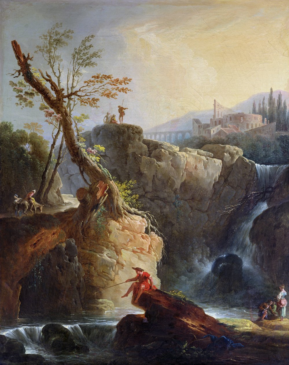 Der Wasserfall, 1773 von Claude Joseph Vernet