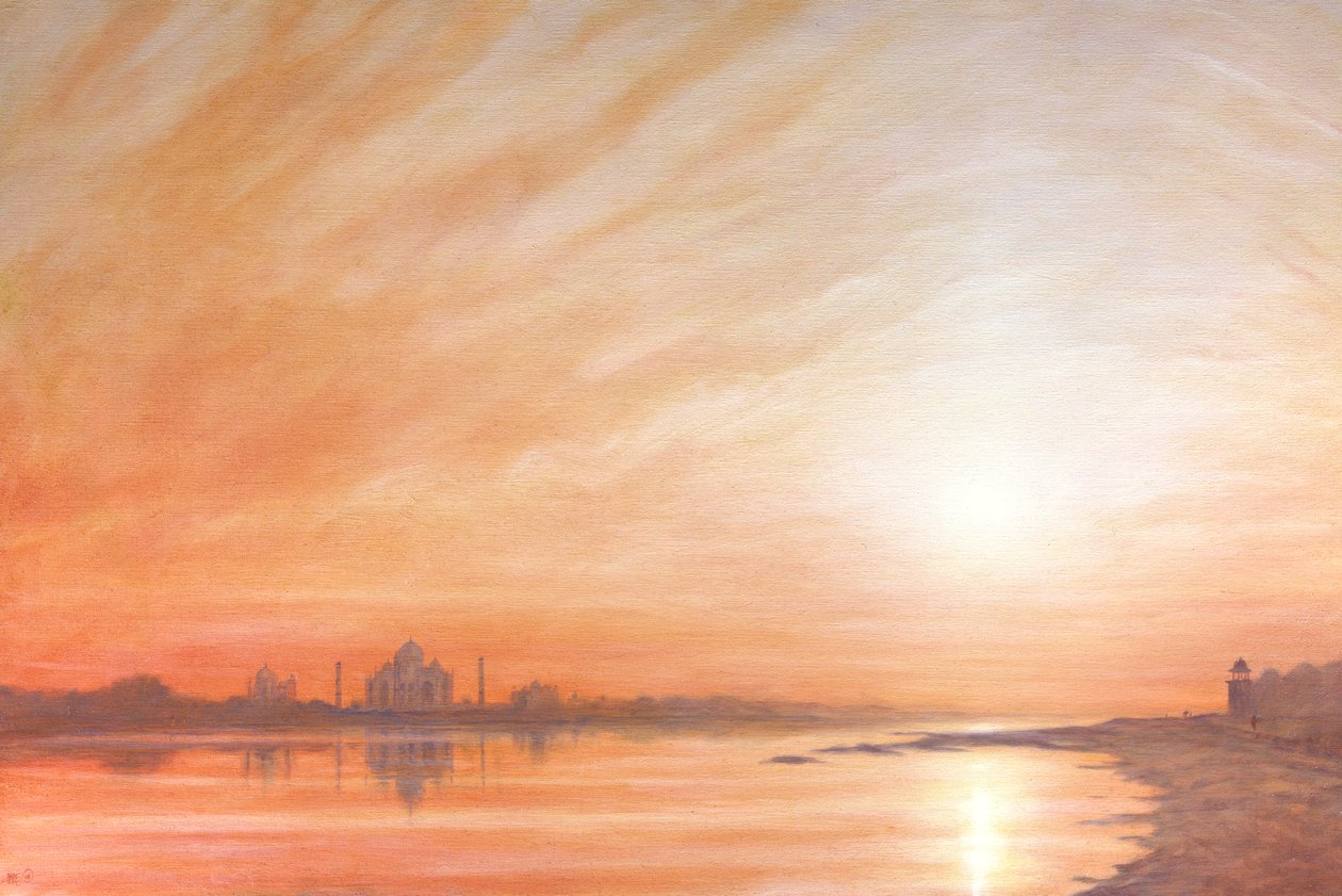 Taj Mahal bei Sonnenuntergang von Derek Hare