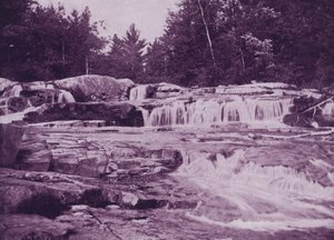 Upper Jackson Falls, Wild-Cat River, New Hampshire (s/w Foto)