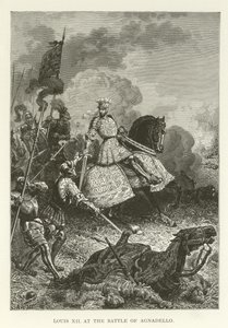 Ludwig XII. in der Schlacht von Agnadello
