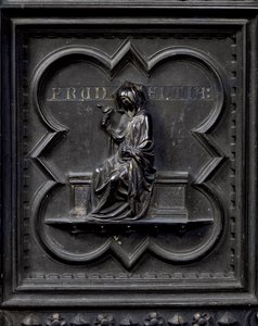 Klugheit, Tafel H der Südlichen Türen des Baptisteriums von San Giovanni, 1336