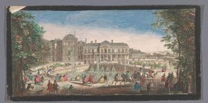 Ansicht des Château de Saint-Cloud vom Chemin de Versailles