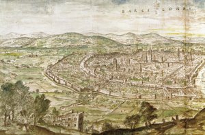 Ansicht von Barcelona, 1563