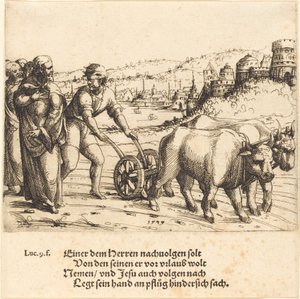 Niemand, der seine Hand an den Pflug legt und zurückblickt, ist ein Nachfolger Christi