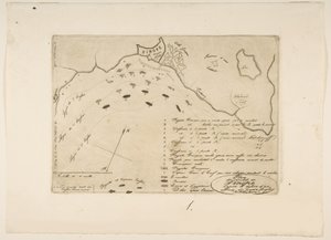 Plan der Schlacht von Sinope, 1853