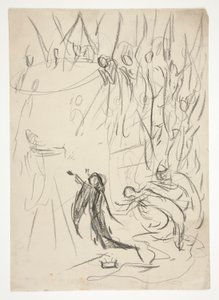 Das Erreichen des Grals, Studie für Die Suche nach dem Heiligen Gral (Serie von fünfzehn Gemälden für die Boston Public Library, abgeschlossen 1901)