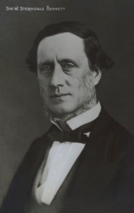 Sir William Sterndale Bennett, englischer Komponist, Dirigent und Pianist (s/w Foto)