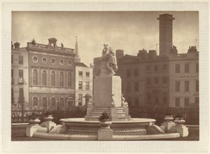 Der Shakespeare-Brunnen und die Statue auf dem Leicester Square