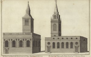 Kirche St. Mary Magdalen in Old Fish Street und Kirche St. Lawrence Jewry, London