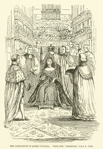 Die Krönung von Königin Victoria, aus dem Observer, 2. Juli 1838