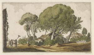 Bauernhöfe zwischen Bäumen von Gillis van Scheyndel (I)