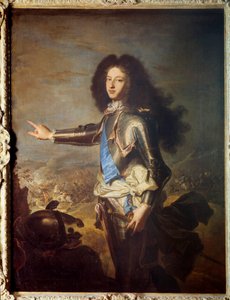 Porträt von Louis von Frankreich, Herzog von Burgund, Vater von Ludwig XV. von Hyacinthe Francois Rigaud