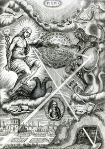 Frontispiz von Ars Magna Lucis et Umbrae, von Athanasius Kircher (1601-80) Rom, 1646