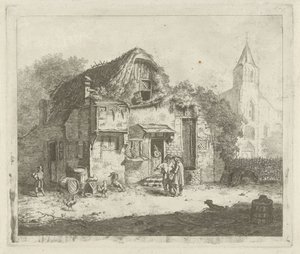 Bauernhof bei einer Kirche