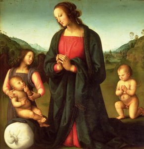 Madonna, die das Christkind anbetet (Madonna del Sacco)