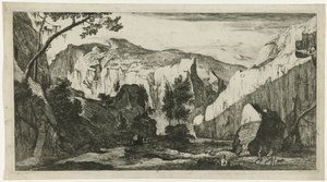Berglandschaft mit Felsen