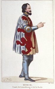 Porträt von Heinrich III., Graf von Luxemburg (1247 - 1284)