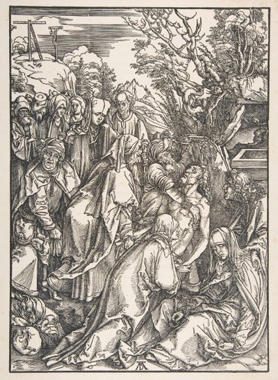 Die Kreuzabnahme Christi, aus Die Große Passion von Albrecht Dürer