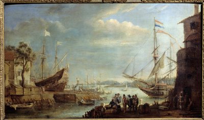 Seeport im 17. Jahrhundert von Cornelis de Wael