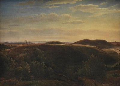 Die Küste von Jütland, gesehen von den Mølleknap-Hügeln auf Fünen von Dankvart Dreyer