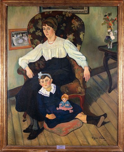 Gemaltes Porträt von Suzanne Valadons Nichte von Suzanne Valadon